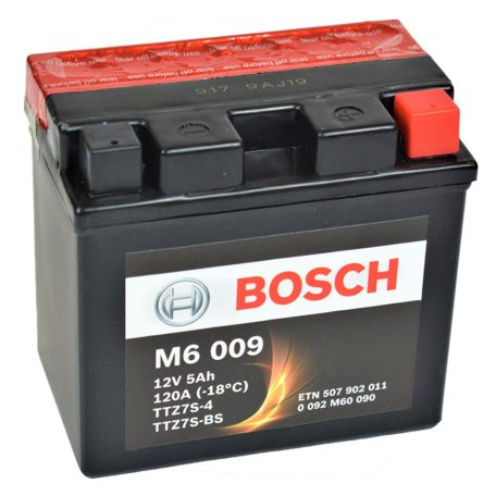Bosch 12v 5ah AGM motor akkumulátor jobb+ YTZ7S-BS