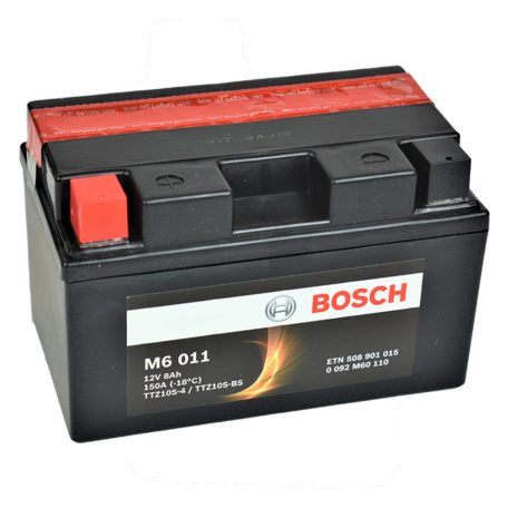 Bosch 12v 8ah AGM motor akkumulátor bal+ YTZ10S-BS