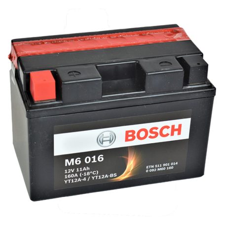 Bosch 12v 11ah AGM motor akkumulátor bal+  YT12A-BS