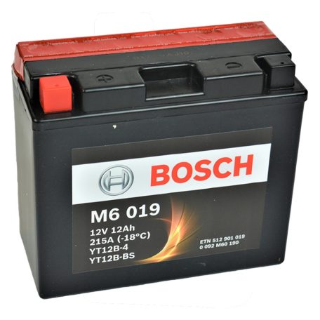 Bosch 12v 12ah AGM motor akkumulátor bal+ * YT12B-BS