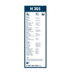   Bosch 3397004629 (H301) Rear 300mm hátsó ablaktörlő lapát