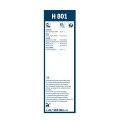   Bosch 3397004801 (H801) Rear 260mm hátsó ablaktörlő lapát