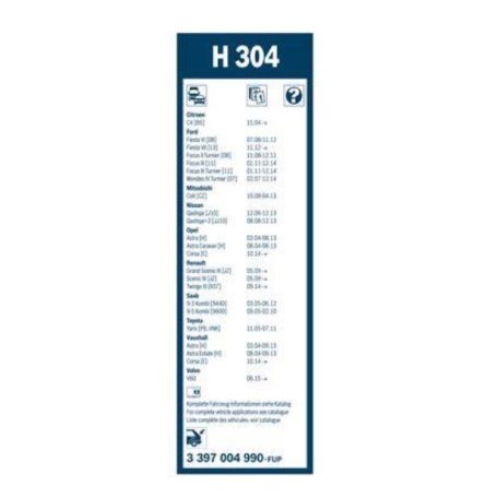 Bosch 3397004990 (H304) Rear 300mm hátsó ablaktörlő lapát