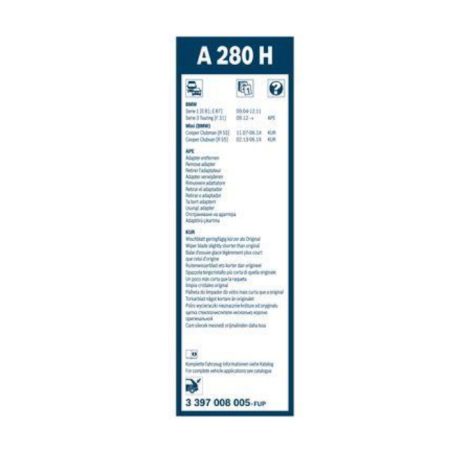 Bosch 3397008005 (A280H)  Aerotwin Rear 280mm hátsó ablaktörlő lapát