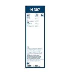   Bosch 3397011429 (H307) Rear 300mm hátsó ablaktörlő lapát