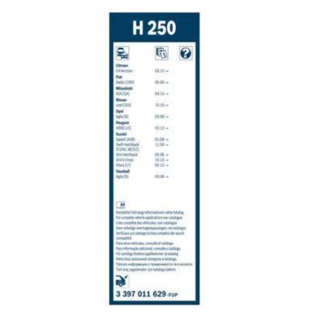 Bosch 3397011629 (H250) Rear 250mm hátsó ablaktörlő lapát
