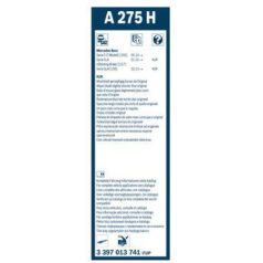   Bosch 3397013741 (A275H)  Aerotwin Rear 265mm hátsó ablaktörlő lapát