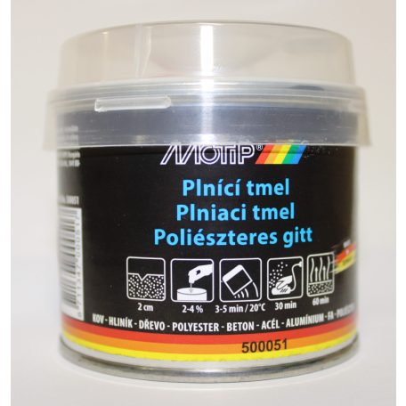 Motip Poliészteres gitt, (putty) v.szürke 250g