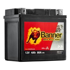   Banner Bike Bull AGM YTX5L-BS 12v 4Ah 80A jobb motor akkumulátor