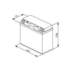   Banner Bike Bull GEL YT12B-4 12v 10Ah 185A bal motor akkumulátor 