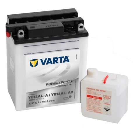 Varta 12v 12ah motor akkumulator jobb YB12AL A2