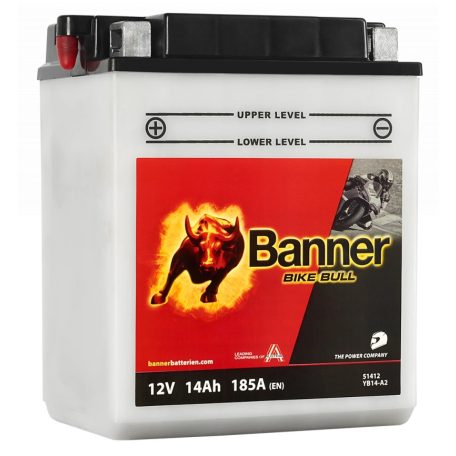 Banner Bike Bull 12v 14ah 185A motor akkumulátor bal+ YB14-A2