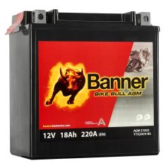   Banner Bike Bull AGM YTX20CH-BS 12v 18Ah 220A bal motor akkumulátor