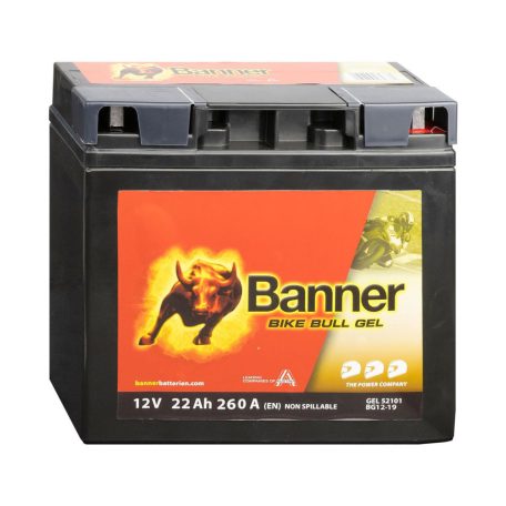 Banner Bike Bull GEL YT20H-3 (52101, 51913) 12v 22Ah 260A jobb motor akkumulátor 