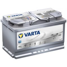 Varta Silver AGM 12v 80ah start-stop autó akkumulátor jobb alacsony 580 901 080 D582