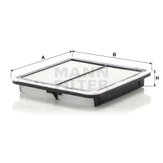 Mann-Filter C2201 Levegőszűrő