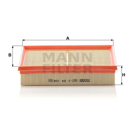 Mann-Filter C24106 Levegőszűrő