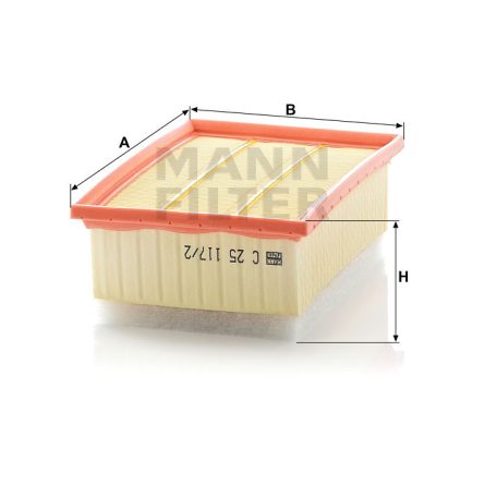 Mann-Filter C25117/2 Levegőszűrő