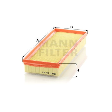 Mann-Filter C38001 Levegőszűrő
