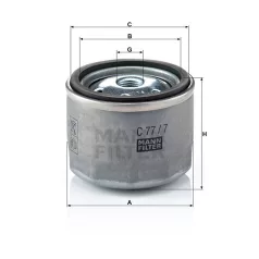 Mann-Filter C77/7 Levegőszűrő