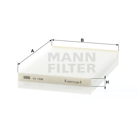 Mann-Filter CU1936 Pollenszűrő