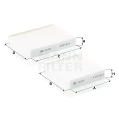 Mann-Filter CU21000-2 Pollenszűrő