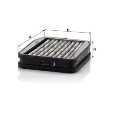 Mann-Filter CUK18000-2 Aktívszenes Pollenszűrő