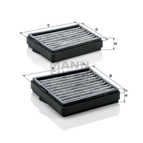 Mann-Filter CUK20000/2 Aktívszenes Pollenszűrő