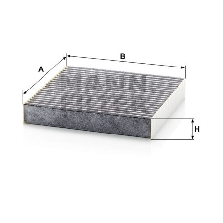 Mann-Filter CUK20006 Aktívszenes Pollenszűrő