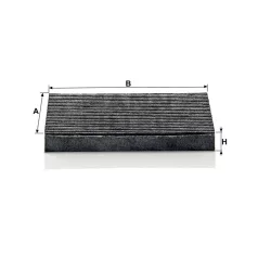 Mann-Filter CUK2043 Aktívszenes Pollenszűrő