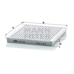 Mann-Filter CUK2137 Aktívszenes Pollenszűrő