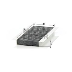 Mann-Filter CUK22008-4 Aktívszenes Pollenszűrő