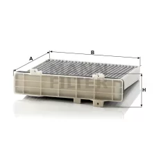 Mann-Filter CUK2230 Aktívszenes Pollenszűrő