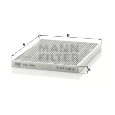 Mann-Filter CUK2243 Aktívszenes Pollenszűrő