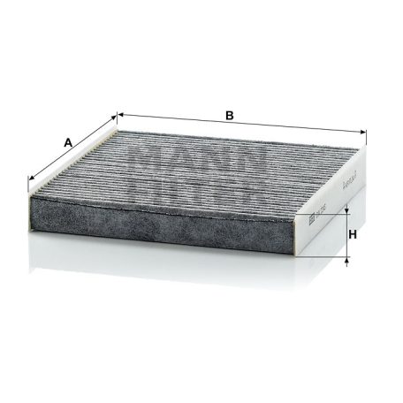 Mann-Filter CUK2245 Aktívszenes Pollenszűrő