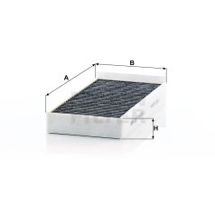 Mann-Filter CUK23005-2 Aktívszenes Pollenszűrő