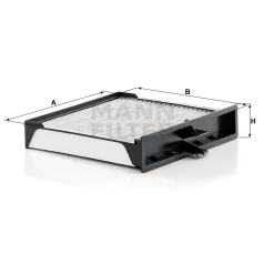 Mann-Filter CUK2430 Aktívszenes Pollenszűrő