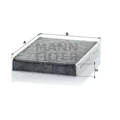 Mann-Filter CUK2433 Aktívszenes Pollenszűrő