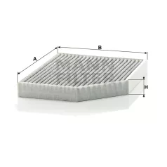 Mann-Filter CUK2450 Aktívszenes Pollenszűrő