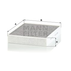 Mann-Filter CUK25001 Aktívszenes Pollenszűrő