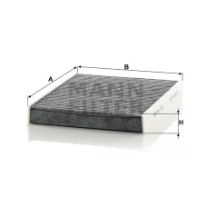 Mann-Filter CUK2533-2 Aktívszenes Pollenszűrő