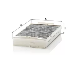 Mann-Filter CUK2534 Aktívszenes Pollenszűrő