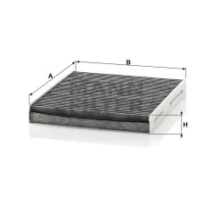 Mann-Filter CUK2545 Aktívszenes Pollenszűrő