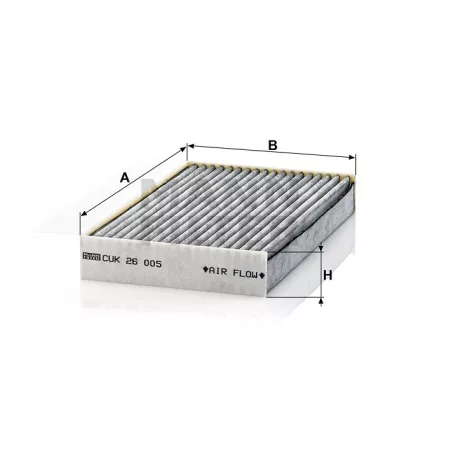 Mann-Filter CUK26005 Aktívszenes Pollenszűrő