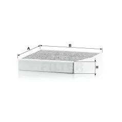 Mann-Filter CUK26007 Aktívszenes Pollenszűrő