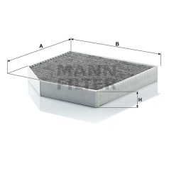 Mann-Filter CUK2641 Aktívszenes Pollenszűrő