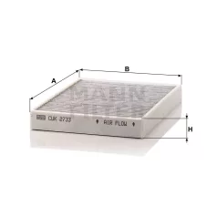 Mann-Filter CUK2733 Aktívszenes Pollenszűrő