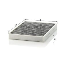 Mann-Filter CUK2736-2 Aktívszenes Pollenszűrő