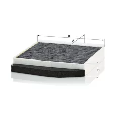 Mann-Filter CUK2855/1 Aktívszenes Pollenszűrő