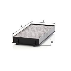 Mann-Filter CUK2941-2 Aktívszenes Pollenszűrő